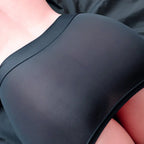 Dazzling Women's Ice Silk Sheer Nightclub Mini Tube Dress Perfect Party Wear for Enticing Appeal and Unmatched Comfort