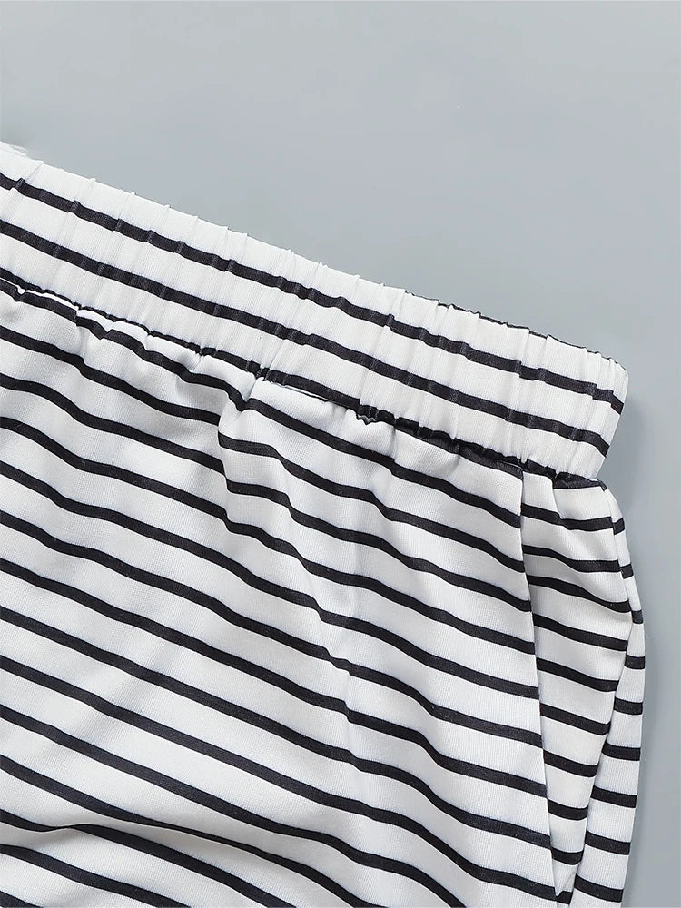 Women's 2025 Summer New Sleeveless Round Neck Vest Casual Short Jumpsuit With Pockets Jumpsuit Two Piece Set