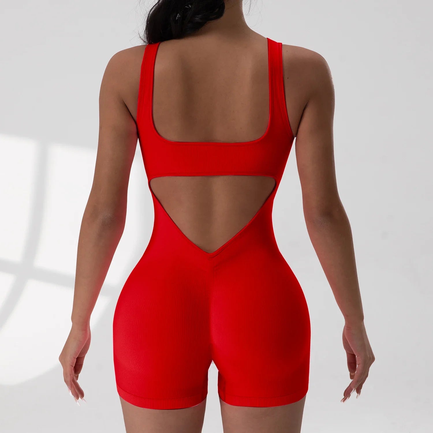 Women's Sexy Backless Tank Rompers Top Bodycon One Piece Halter Sleeveless Bodysuit Short Jumpsuits
