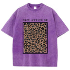 Yosemite National Papk Prints Washed T Shirts Women Cotton T-Shirts Distressed Oversized O-Neck Tops Summer Casual Woman Clothes