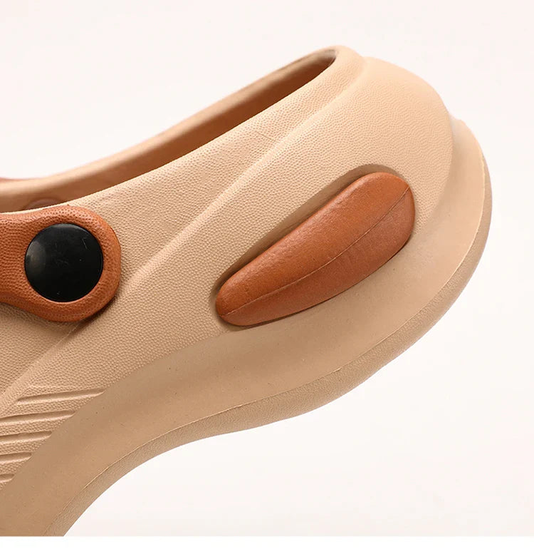 Women Mary Jane Sandals Platform Cute Bow Knot Girl Clogs Arch Support Garden Shoes Slip-on Outdoor Beach Shoes Height Increase