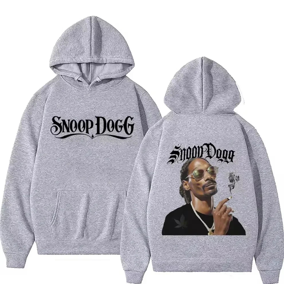 Male Fashion Y2K Long Sleeve Pullovers Sweatshirt Streetwear Vintage Snoop Dogg Graphic Hoodie Men Casual Hip Hop Style Hoodies