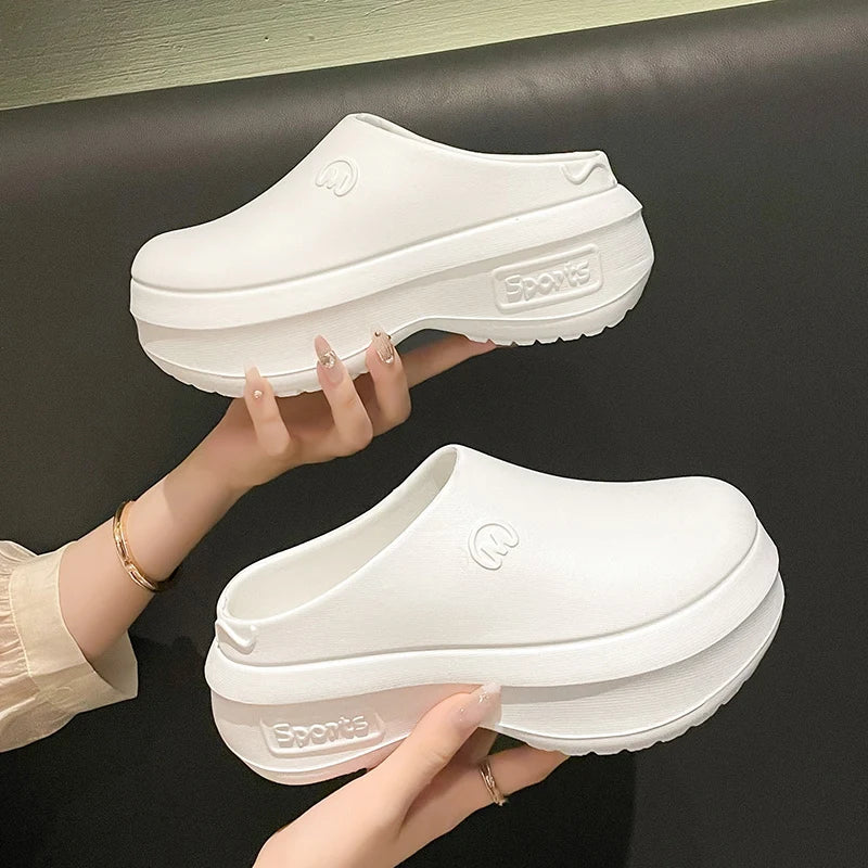 Women Sandals Summer Shoes Cook Work Flip-flop Waterproof Female Sandals Non-Slip Garden EVA Platform Slippers Casual Beach Shoe