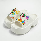 Fashionable and Versatile Cartoon Summer Beach Sandals Outdoor Thick-Soled Heightening Sandals E20