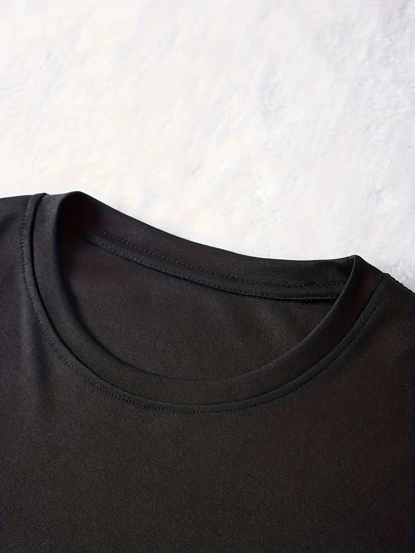 Summer women's PARIS letter print casual slim fit short sleeved round neck short mini dress Lady Short Sleeve Round Neck Slight