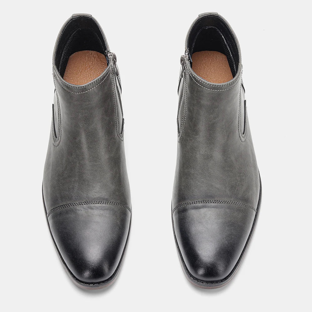 Comfortable Ankle Leather Boots For Men Boots For Men Fashion Brand