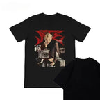 Felix Li Longfu Stray Kids Short sleeved T-shirt Cotton TEE Street Ins Korean Edition Loose Men's and Women's Hot ProductsSummer