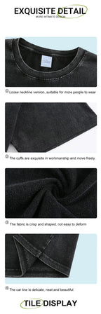 Yosemite National Papk Prints Washed T Shirts Women Cotton T-Shirts Distressed Oversized O-Neck Tops Summer Casual Woman Clothes