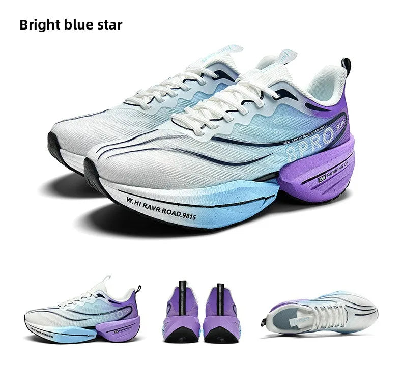 NEW Sports Running Shoes Men Marathon Breathable Comfortable Women Athletic Training Outdoor Sneakers Air Cushion Carbon Plate