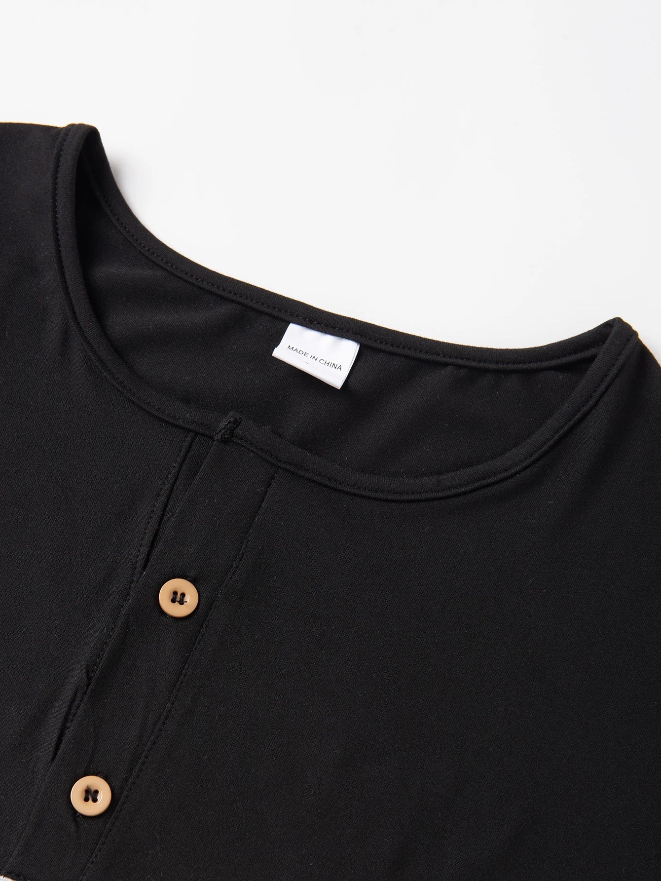 New Color Matching T-Shirt Men Casual Sports Comfort Summer Short Sleeve Henry Neck Mens T Shirts Fashion Basic Male Top