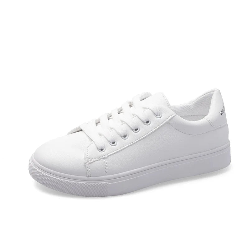 Trendy and minimalist 2025 white shoes, new spring and autumn fashion classic versatile student casual sports flat shoes