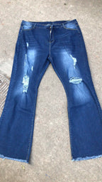 High-Waisted Jeans High Elasticity Splitter Fashion European American Net Red Direct Factory Sales Cross-Border Trade Goods