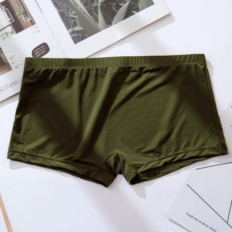 CLEVER-MENMODE 3/ kit Men Underwear Ice Silk Sexy Translucent Boxer Shorts Ultra-thin Panties Boxershorts Underpants Cool