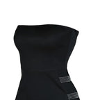 Women Sexy Tube Pencil Dress Sexy Club Summer Clothes Fashion Solid Color Rhinestone Hollow Skinny Mini Dress