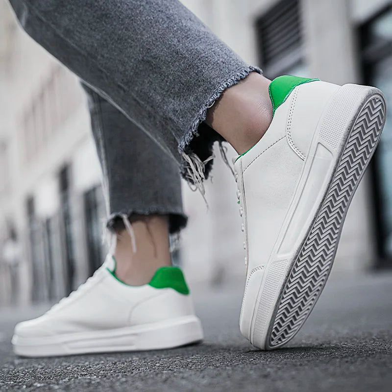 YRZL Men White Shoes Couple Casual Skateboard Shoes Comfortable Sneakers Lightweight Walking Women Tenis Shoes Plus Size 36-46