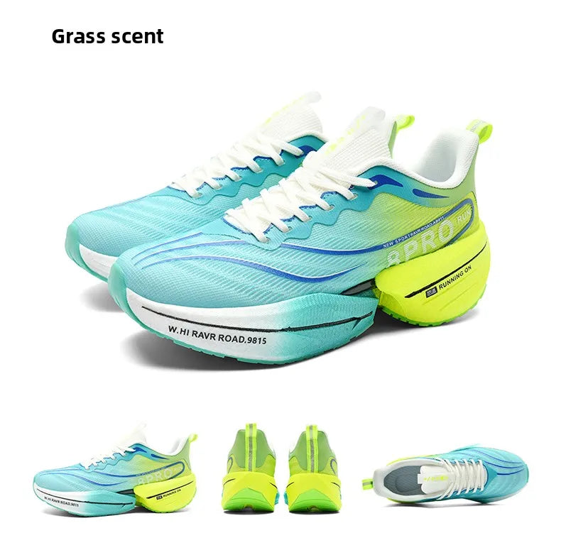 NEW Sports Running Shoes Men Marathon Breathable Comfortable Women Athletic Training Outdoor Sneakers Air Cushion Carbon Plate