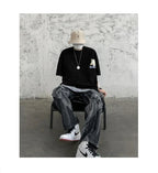 Harajuku Cat Cartoon Eating Noodles Graphic Men Women Tshirts Casual Short Sleeve Tees Japan Style Oversized T Shirt Clothing