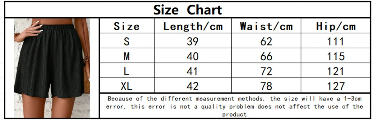 Women High Waist Solid Shorts 2025 Spring Summer New Fashion Pant Lady Casual Outfit Short Pants Beach Holiday Simple Clothing