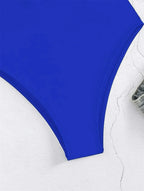 Twisted Hollow Out Bikini Micro Monokini Rings Sexy Deep-V Swimsuit Women Swimwear One-piece Beach Bathing Suit Vacation Outfits