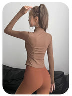 Women Quick Dry Yoga Clothing Tight Workout Exercise Clothing Tops Women's Gym Fitness Clothing Fitness Exercise Yoga Tops 2024