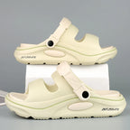 Summer Men's Outdoor Sandals Slippers Beach Comfortable Slides Soft Clogs Men Casual Water Garden Shoes Men Women Beach Sandals