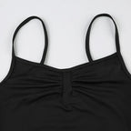 Summer Women Solid Sports Camisole Jumpsuit Sexy Backless Tight Elastic Vest Fitness Yoga Suit