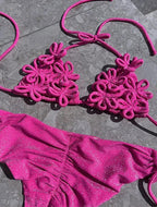 Cheap Push Up Bikinis Women Swimsuits  Solid Padded Women Swimwear Vintage Female Swimsuit High Waist Biquini Bathing Suit