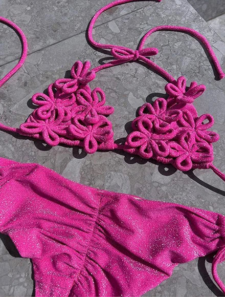 Cheap Push Up Bikinis Women Swimsuits  Solid Padded Women Swimwear Vintage Female Swimsuit High Waist Biquini Bathing Suit