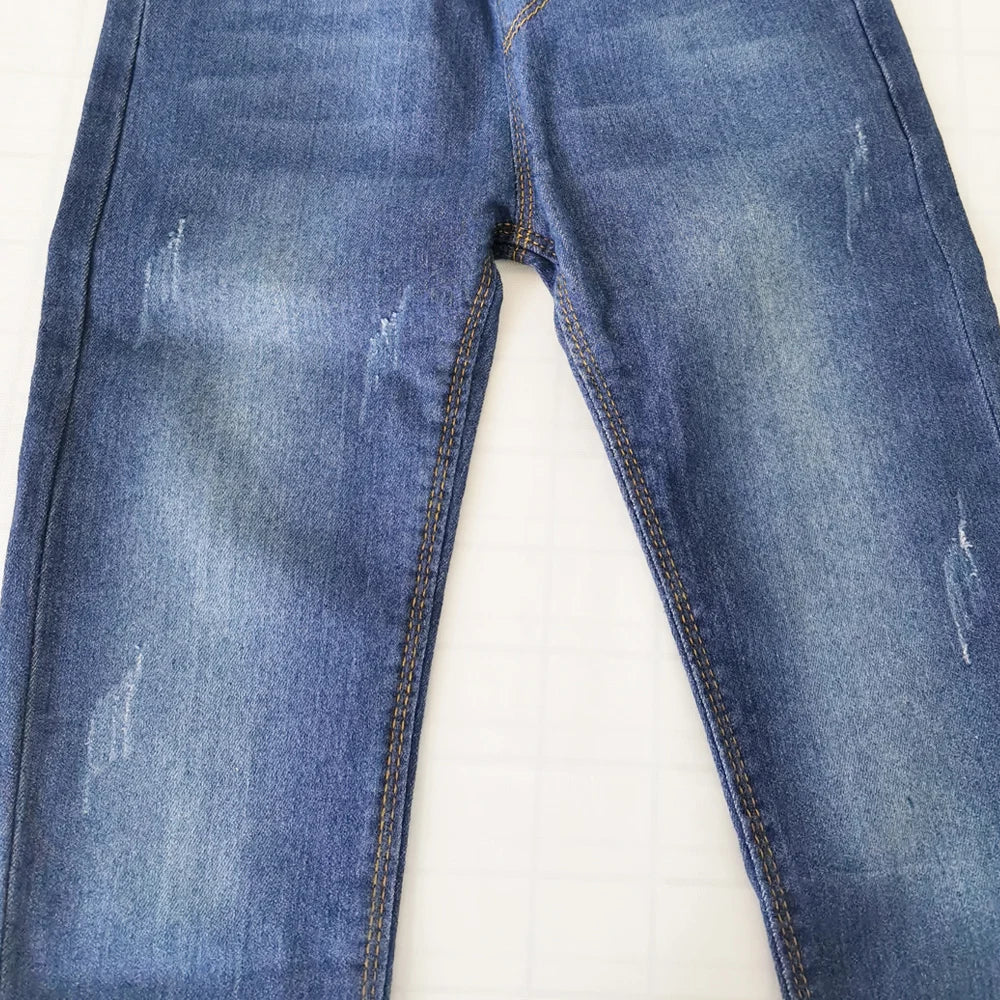 IENENS Fashion Jeans Trousers Boy's Denim Long Pants Kids Slim Jeans Young Children Straight Cowboy Pants 5-13Y Spring Autumn