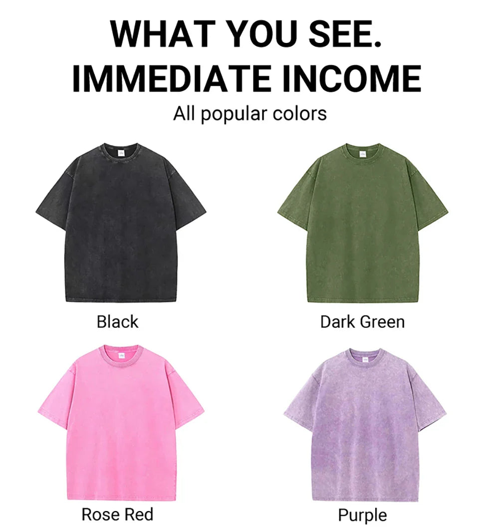 Yosemite National Papk Prints Washed T Shirts Women Cotton T-Shirts Distressed Oversized O-Neck Tops Summer Casual Woman Clothes