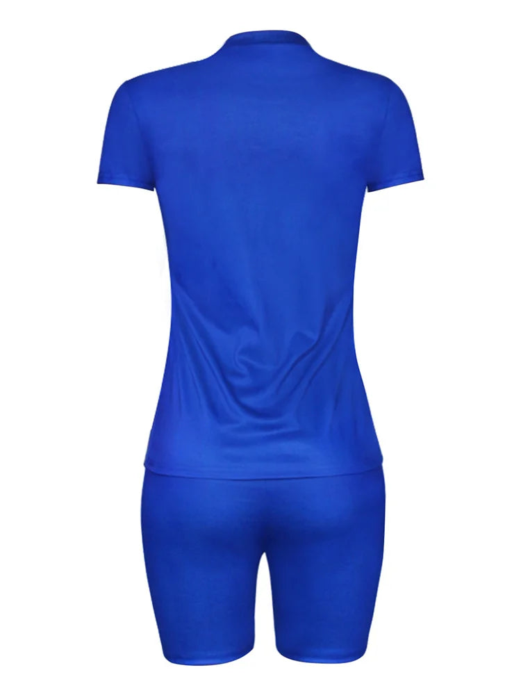 Wmstar Plus Size Two Piece Outfits for Women Tracksuit Shorts Sets  Lip Print Top Casual New In Matching Wholesale Dropshipping