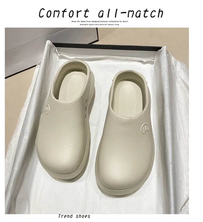 Women Sandals Summer Shoes Cook Work Flip-flop Waterproof Female Sandals Non-Slip Garden EVA Platform Slippers Casual Beach Shoe