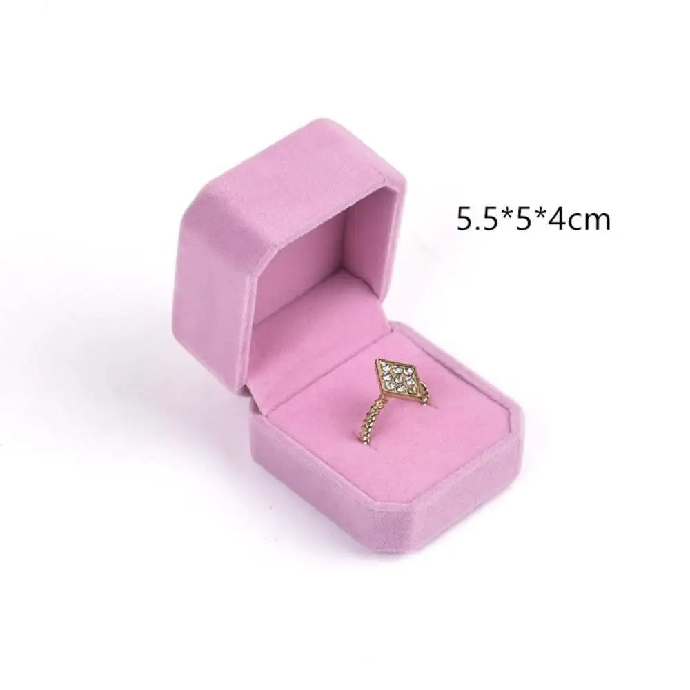 High-end Velvet Jewelry Box Necklace Ring Bracelet Pendant Earrings Storage Wedding Party Gift Box Jewelry Organizer Box Joyero