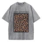 Yosemite National Papk Prints Washed T Shirts Women Cotton T-Shirts Distressed Oversized O-Neck Tops Summer Casual Woman Clothes