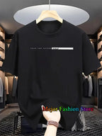 Summer New Women's Cotton T-shirts Letter Printed Short Sleeved Round Neck Tshirt High Street Casual Tees Oversized Unisex Tops