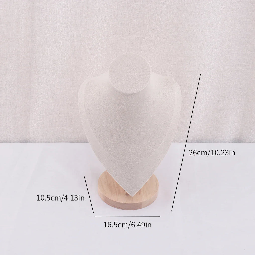 Velvet Portrait Necklace Display Pendant Organizer Jewelry Display Stand Jewelry Mannequin Bust Necklace Pendant Window Display