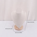 Velvet Portrait Necklace Display Pendant Organizer Jewelry Display Stand Jewelry Mannequin Bust Necklace Pendant Window Display