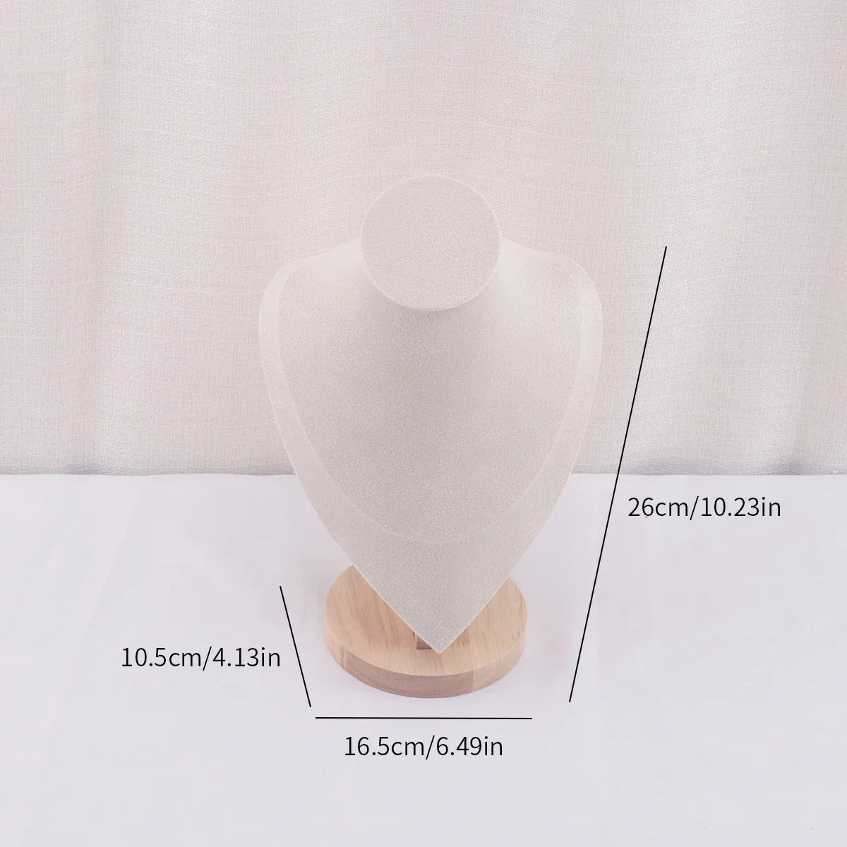 Velvet Portrait Necklace Display Pendant Organizer Jewelry Display Stand Jewelry Mannequin Bust Necklace Pendant Window Display