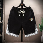 Top selling men's high-quality trendy printed shorts for spring and summer 2025, five quarter shorts, casual shorts