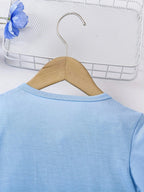 Girl's casual jumpsuit is soft and comfortable, stylish, simple and breathable A-line skirt | Love butterfly print dress