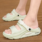 Summer Men's Outdoor Sandals Slippers Beach Comfortable Slides Soft Clogs Men Casual Water Garden Shoes Men Women Beach Sandals