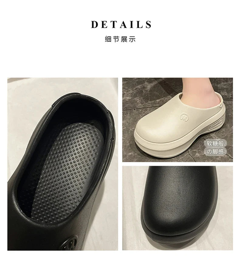 Women Sandals Summer Shoes Cook Work Flip-flop Waterproof Female Sandals Non-Slip Garden EVA Platform Slippers Casual Beach Shoe