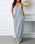 Women's PERFECTLY print V-neck strap sexy  Tee Shirts Casual dress Street Style Fleece  Casual Fashionable Crewneck Pullo