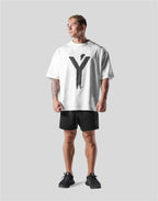 LYFT BIG Y Men 100% Cotton T-Shirt Pattern Printed Loose Oversized-Shirts Men Clothing Street Casual Short Sleeve Tees Tops 3XL