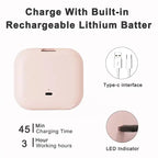 Compact Mini Gift Vanity Folding Cosmetic Mirror with Lights Portable Hand Held Small Pocket Travel Makeup Mirror 2X magnifying