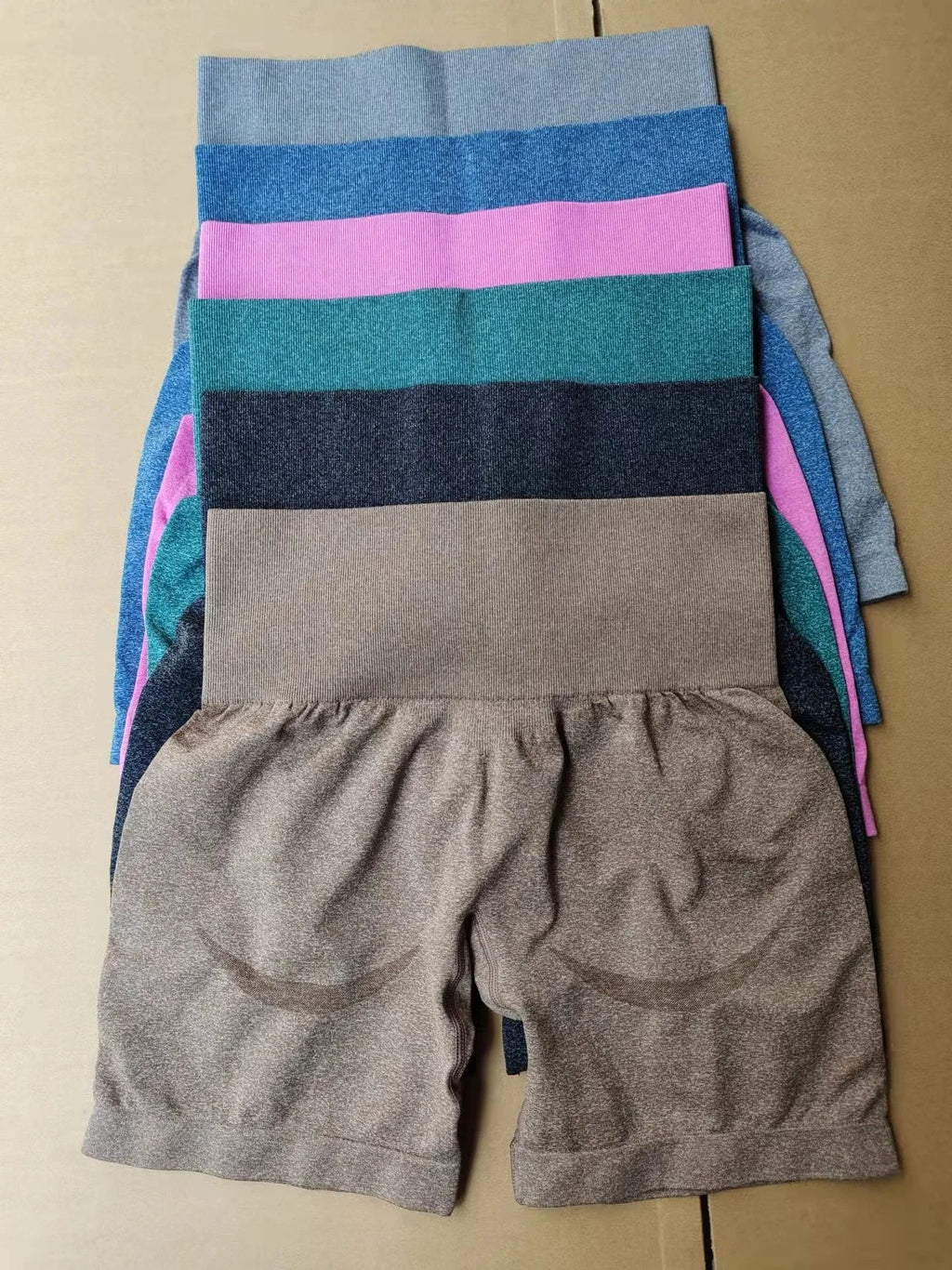 Women High Waist Compression Soft Comfort Seamless Contour Yoga Shorts Summer Outdoor Running Exercise Yoga Running Shorts