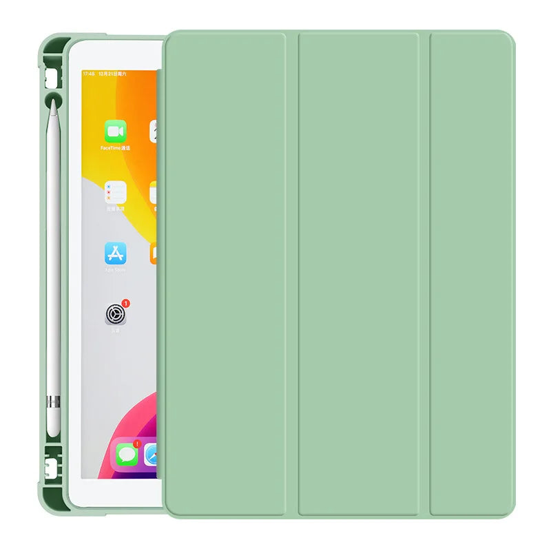 With Pencil Holder Funda for New iPad 10.2 iPad Air 5th/4th Generation 10.9 iPad Air11 M2 Pro11 M4 2024 Air1 2 2017 2018 7 8 9th