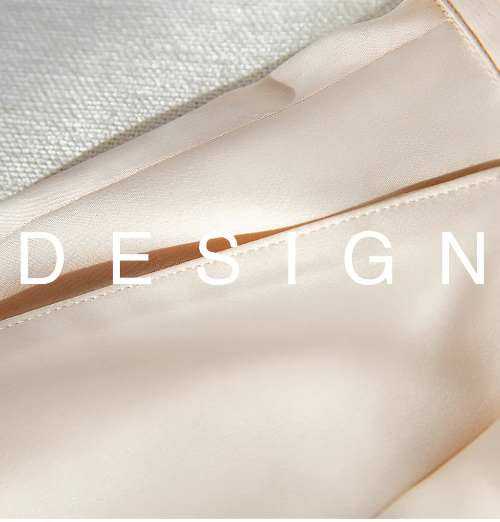 Garemay Summer Autumn Women's Pants Loose Solid Classic Black Straight High Waist Casual Silk Satin Wide Leg Trousers for Women