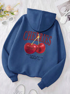 Cherries Cosh Valentine Funny Print Hoody Men Women Hip Hop Pullover Hoodie Loose Warm Sweatshirt Fashion Fleece Clothing Couple
