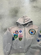 Fashionable Fashion Clothing Casual Loose Zipper Hoodie Men Y2k Street Personality Trousers Suit Rock Oversized Sweatshirt Women